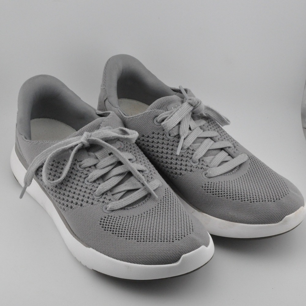 Kizik‎ Lima Sneakers Mens 6 Womens 7.5 Grey Excellent HandsFree Knit DLIMGY04-1D